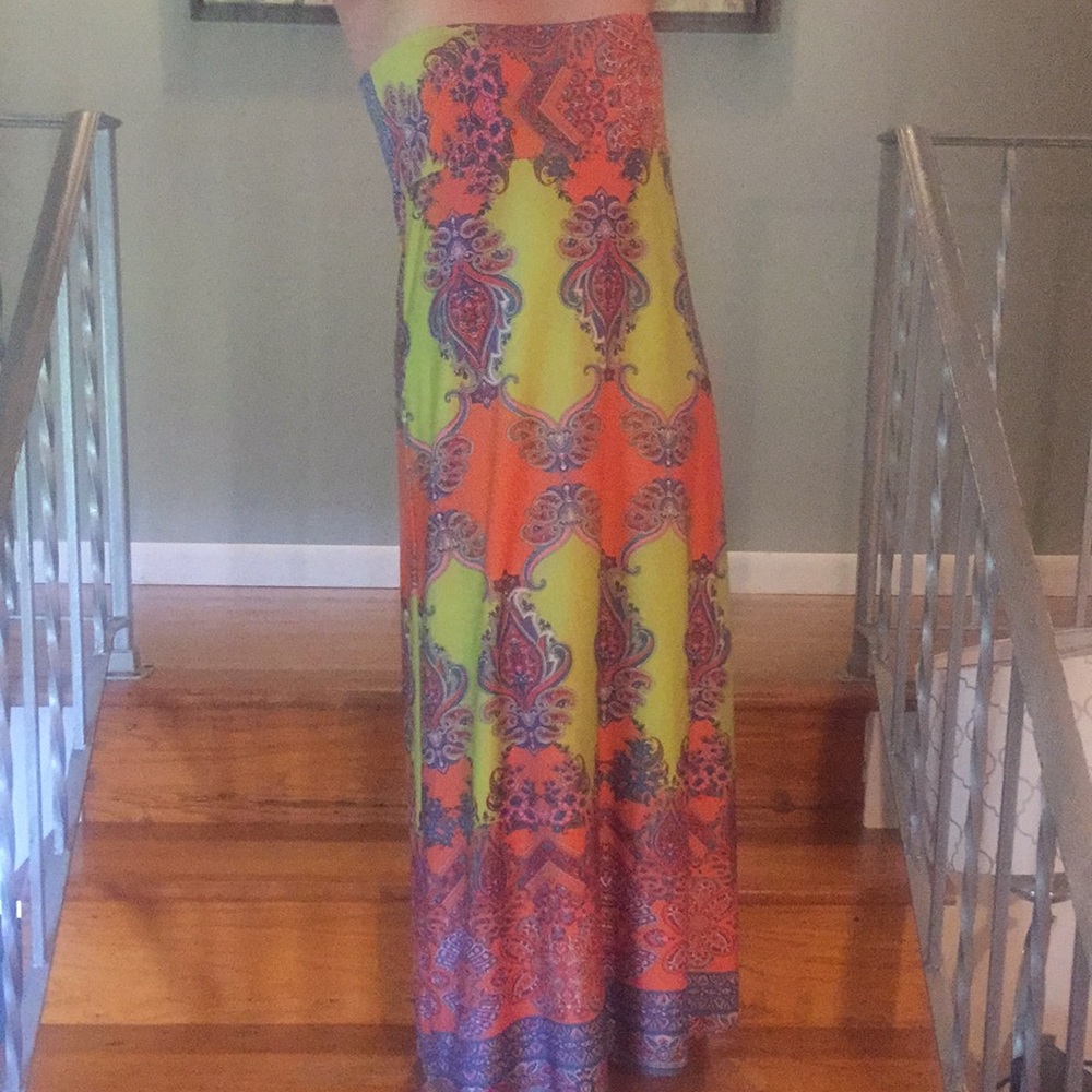 [Moa Moa] Boho Maxi Skirt or Dress Hippie Multi